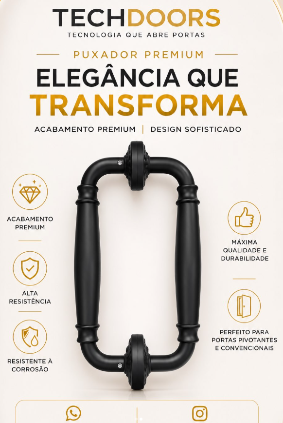 Puxador premium preto